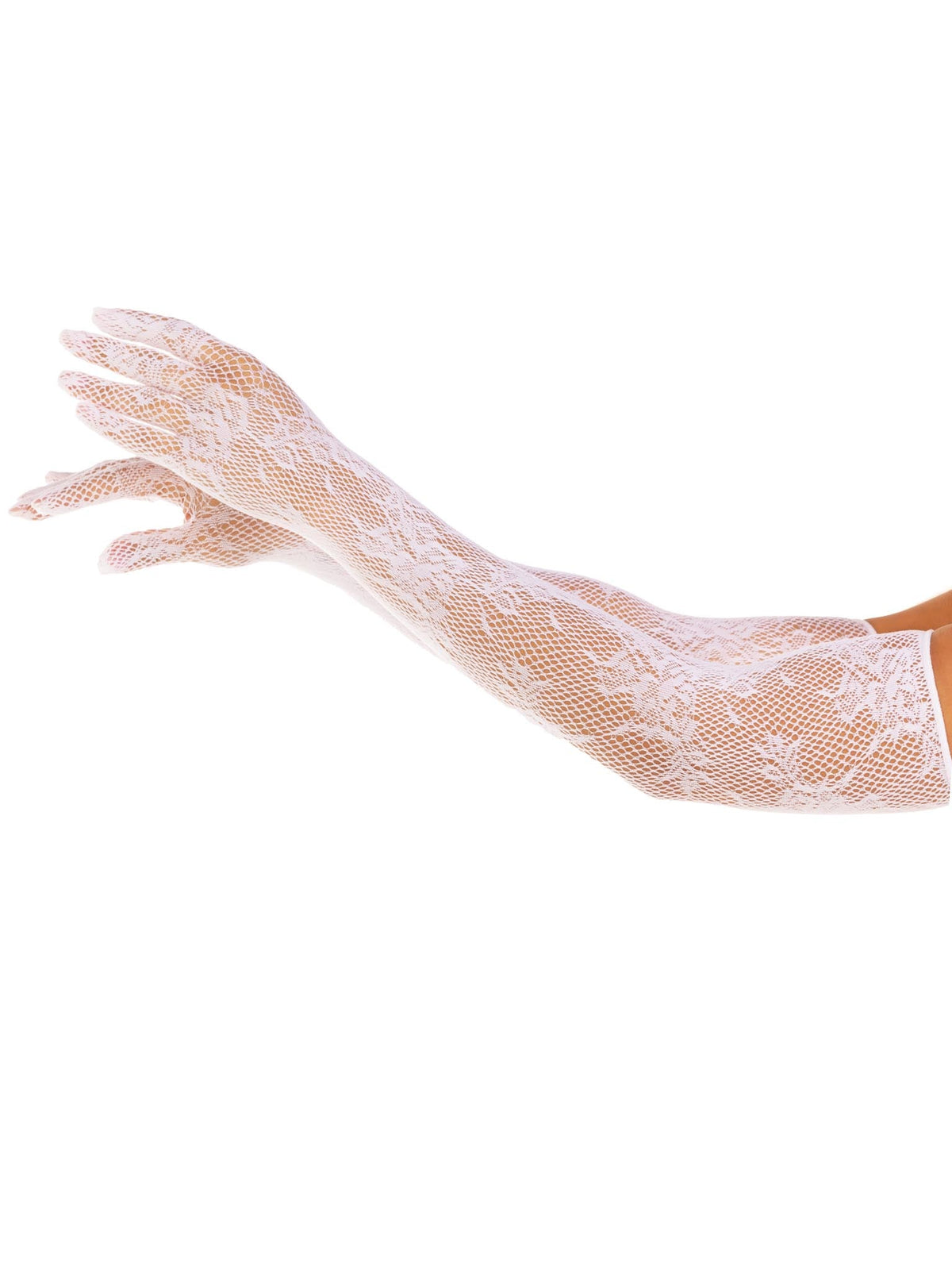 Seamless Lace Opera Length Gloves