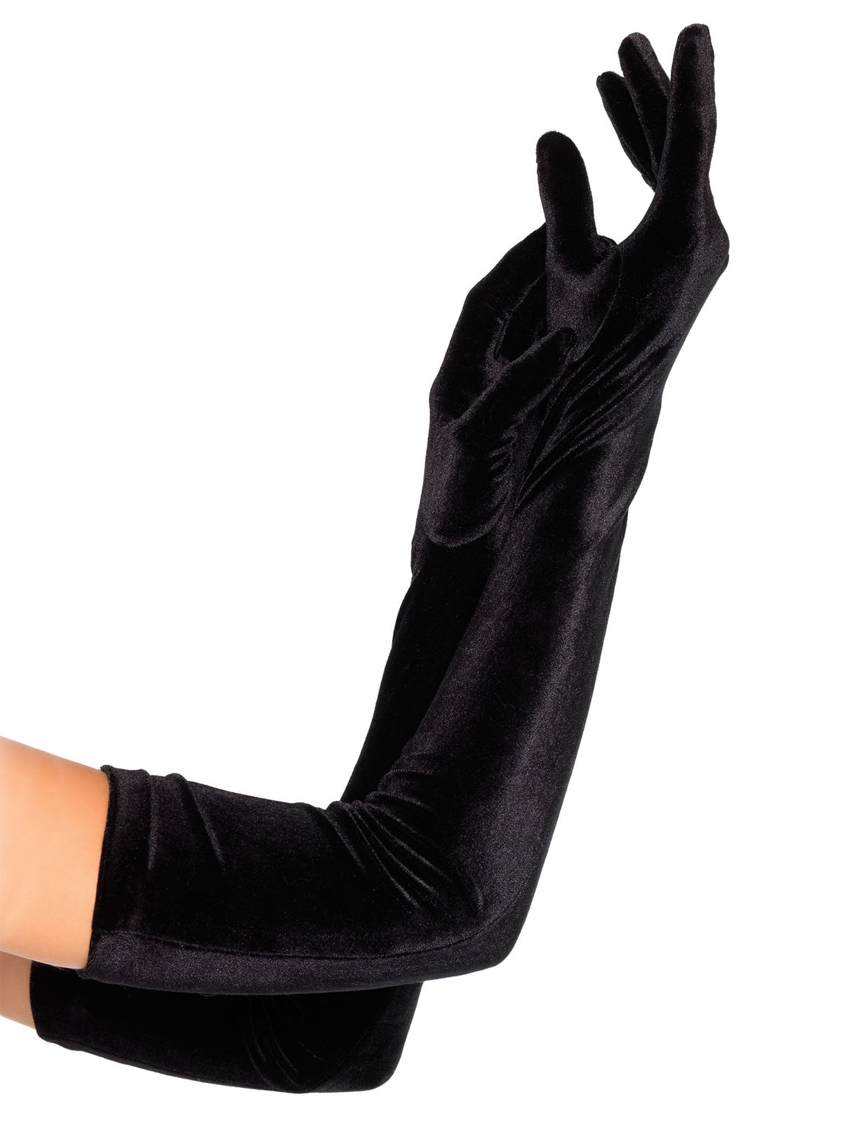 Stretch Velvet Opera Length Gloves