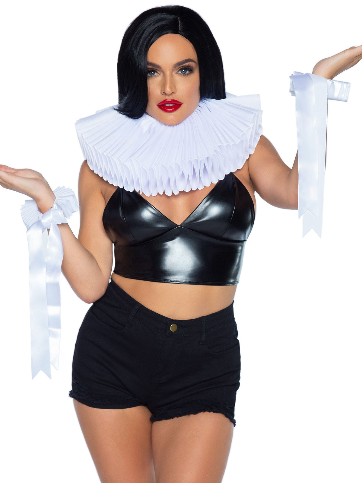 Deluxe Ruffle Neck Piece and Wrist Cuffs