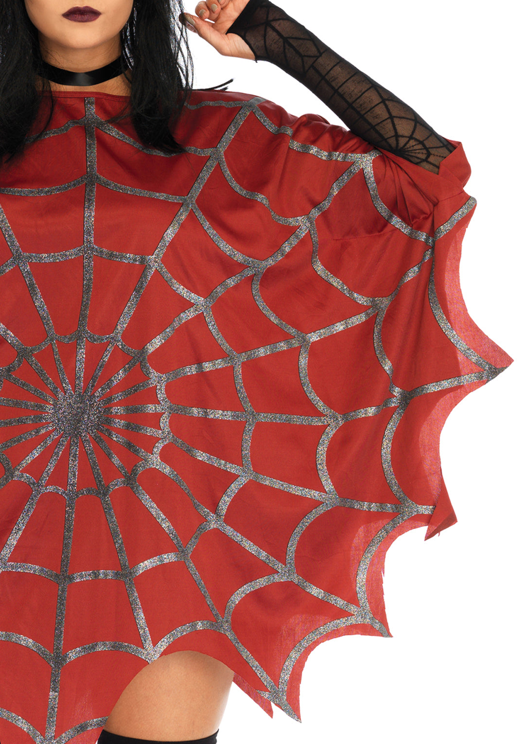 Glitter Web Poncho