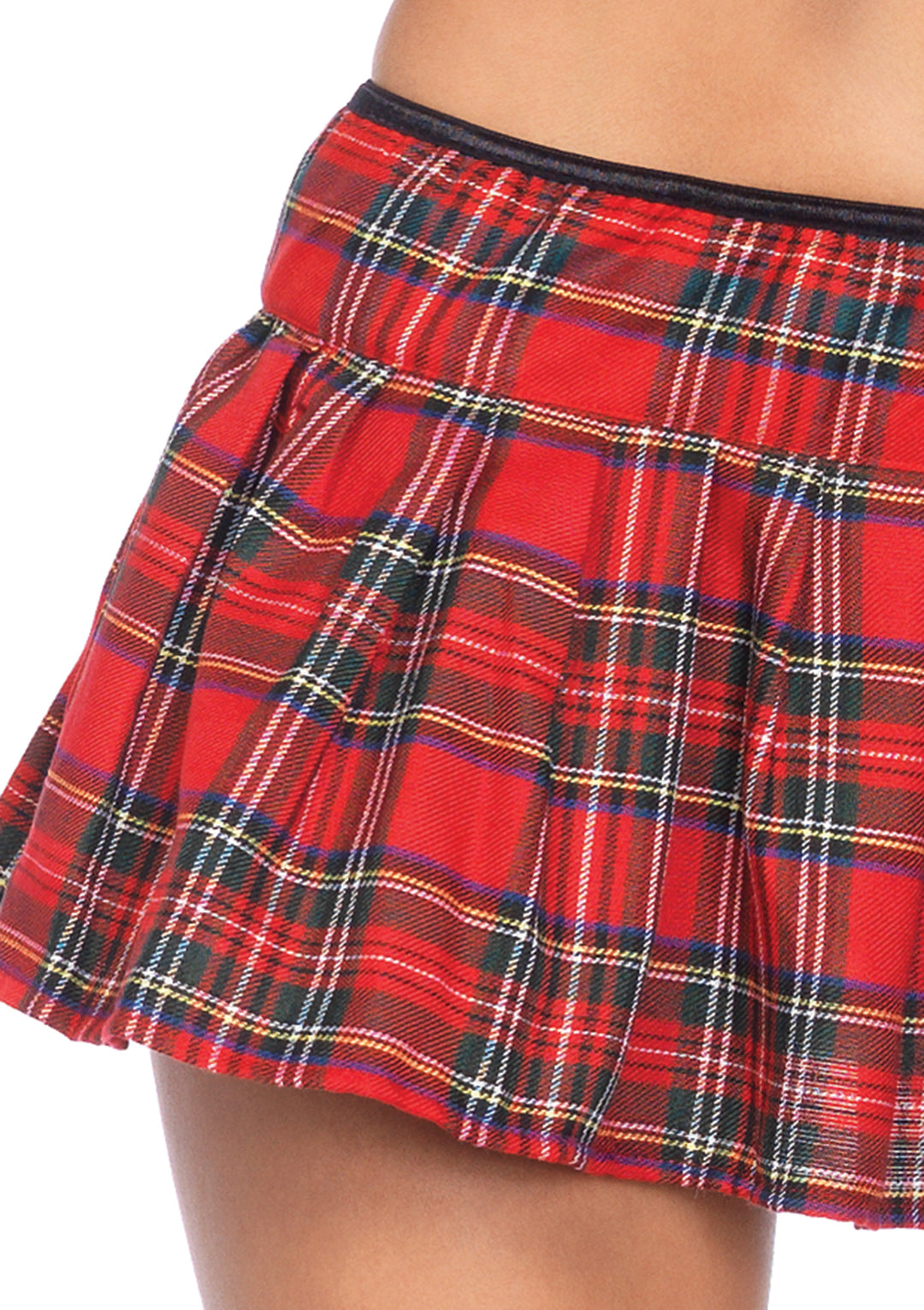 4 PC Miss Prep School, Includes Cropped Tie Top, Skirt, Tie, and Hair Bows
