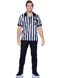 Men's 2 PC Ref Costume, Includes Shirt and Whistle
