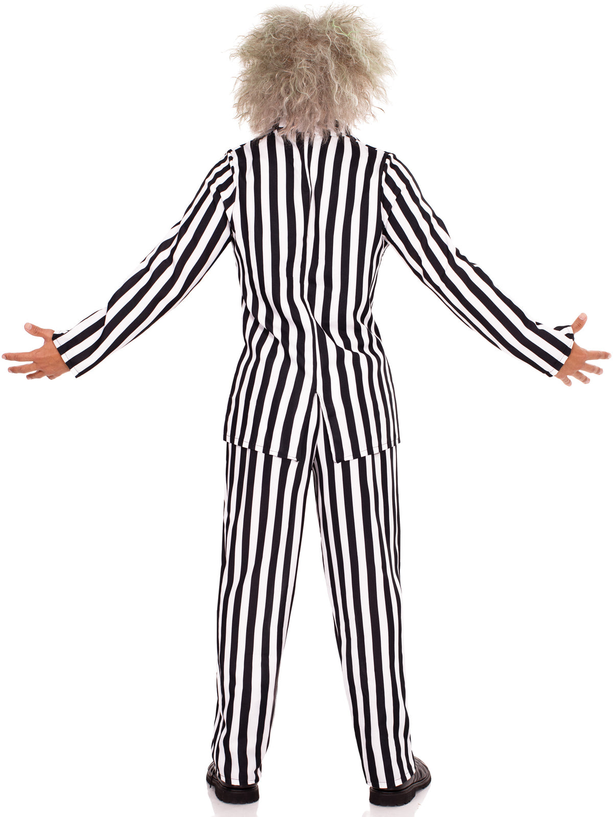 Men's 2 PC Beetle Boss Costume, Includes Striped Jacket and Matching Pants