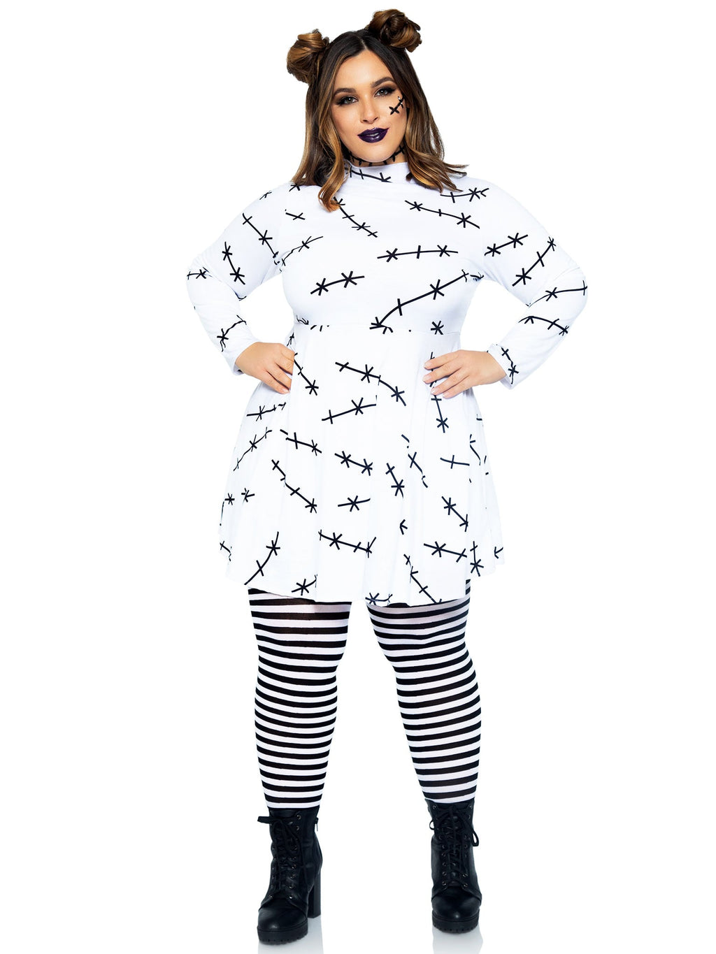 Plus Size Jersey Stitch Dress