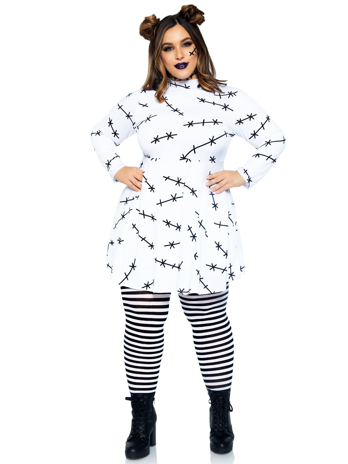 Plus Size Jersey Stitch Dress