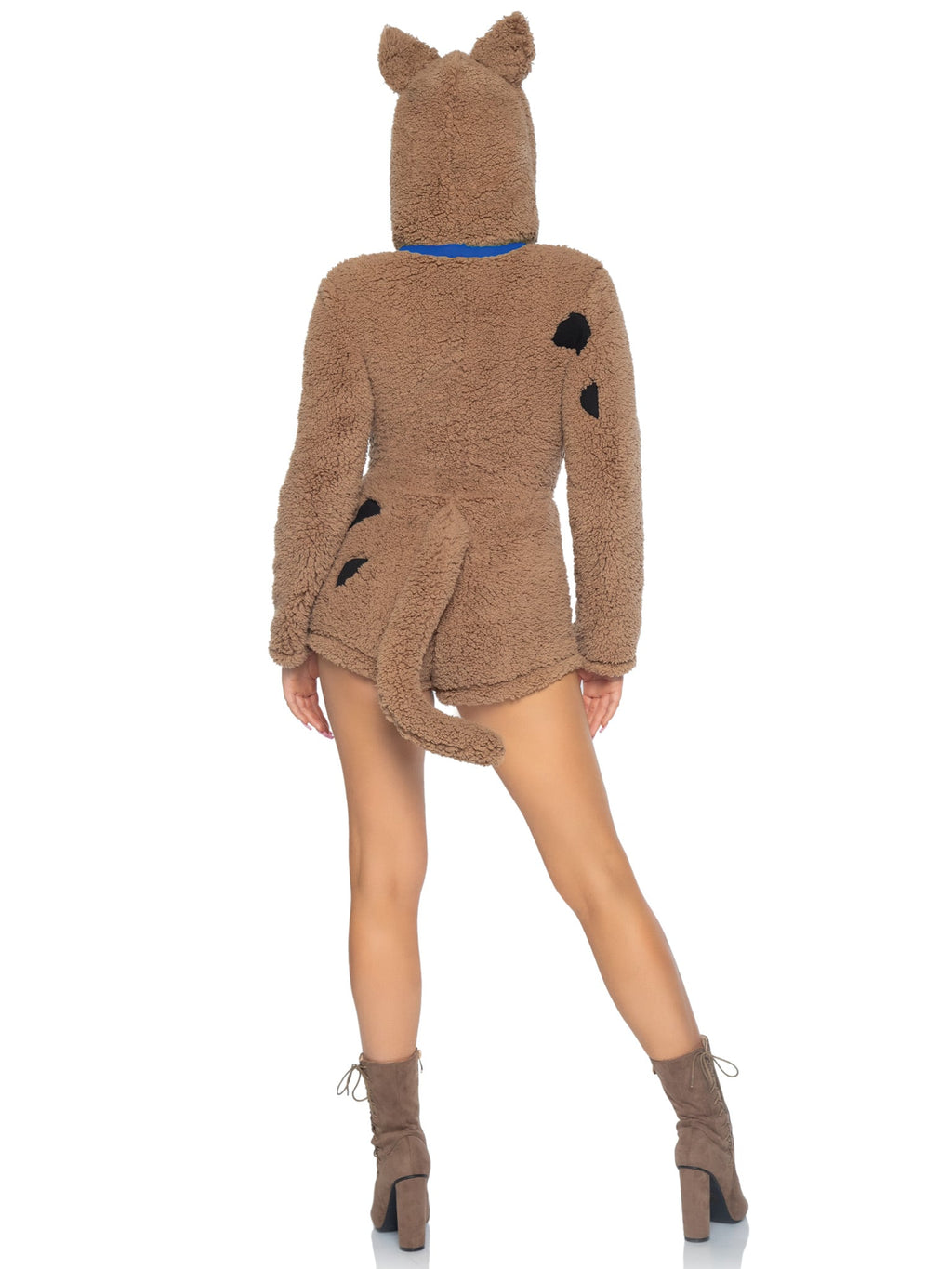 1 PC Mystery Pup Costume, Includes Ultra-Soft Zip Up Bodysuit with Ear Hood and Attached Tail