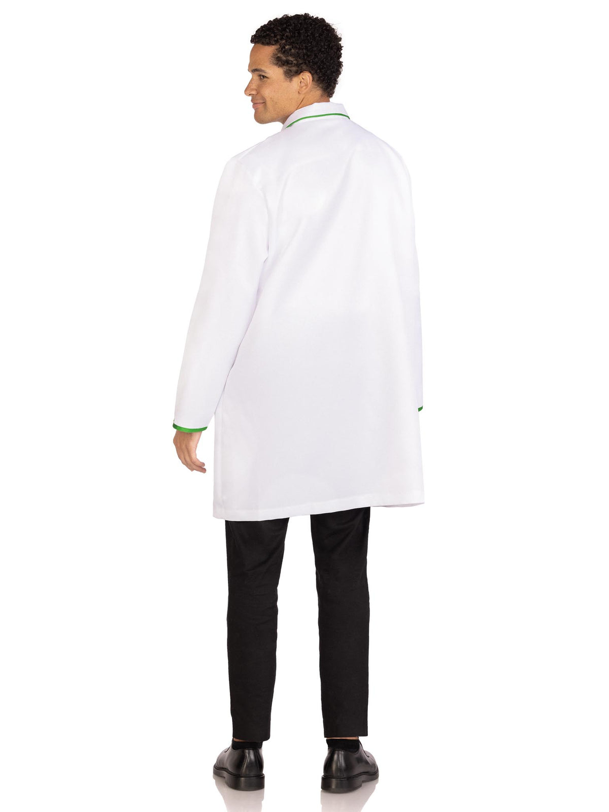 Men's 1 PC Dr. Graham O'Hash Costume, Includes Lab Coat with Pockets and Embroidered Badges