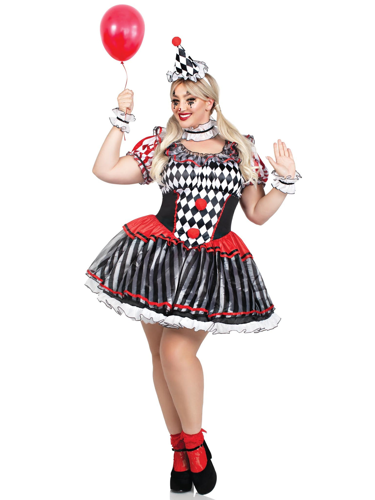Plus Size Darling Harlequin Costume