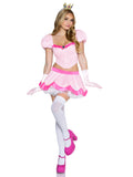 3 PC Pretty Pink Princess Costume, Includes Boned Top with Jewel Accent, Skirt, and Headband.