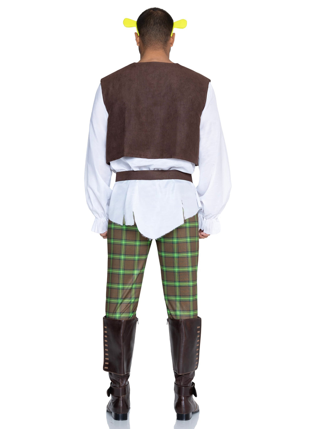 Men's 5 PC Swamp Thing Costume, Includes Tunic Shirt, Vest, Pants, Belt, and Headband.