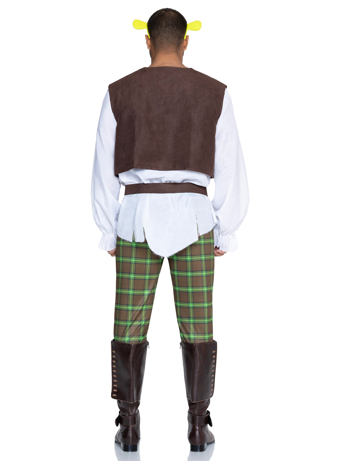 Men's 5 PC Swamp Thing Costume, Includes Tunic Shirt, Vest, Pants, Belt, and Headband.