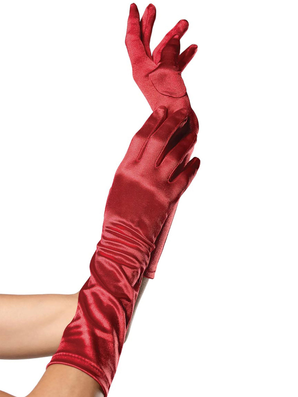 Satin Elbow Length Gloves