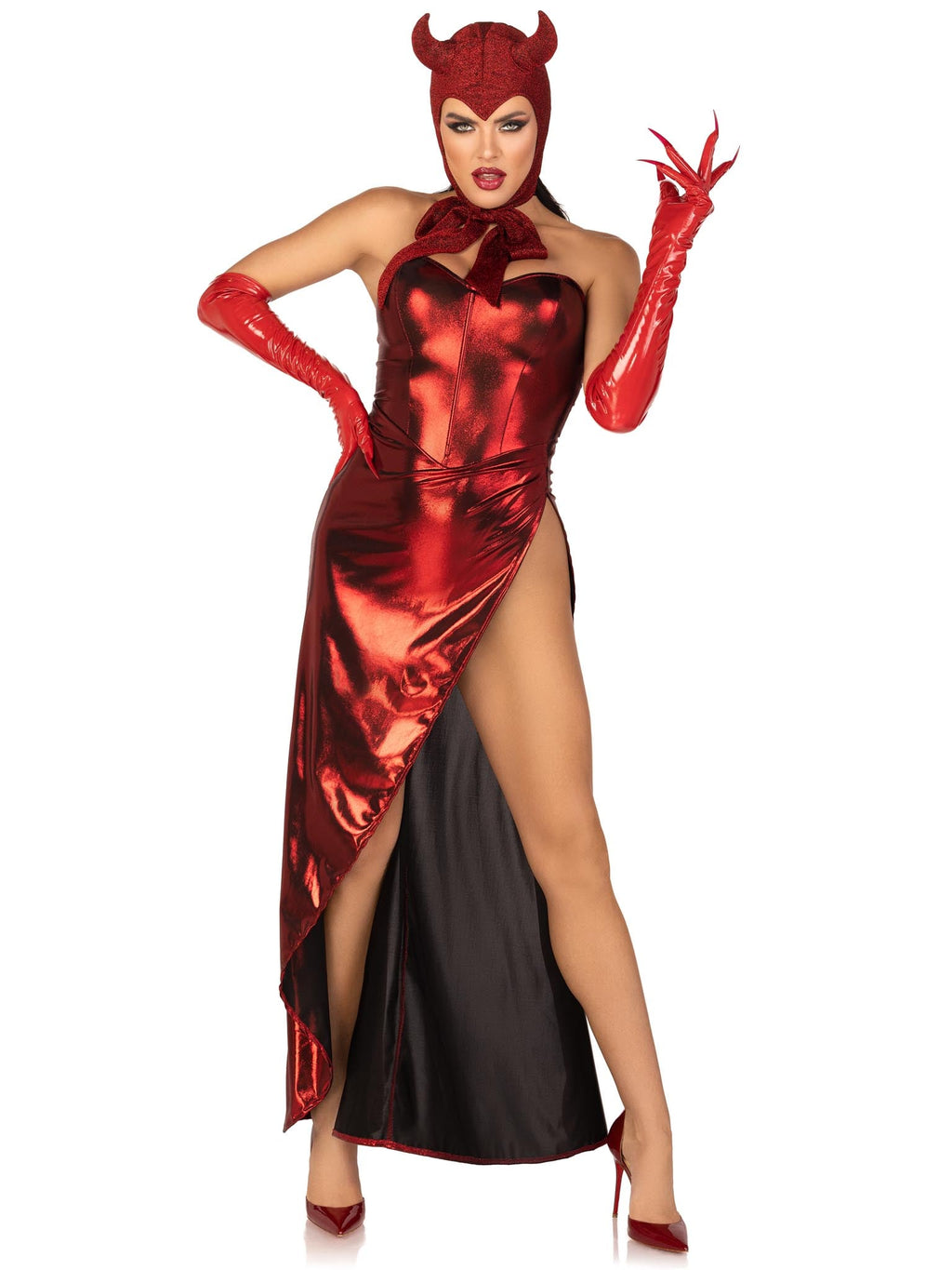 Glitter Shimmer Vintage Devil Bonnet