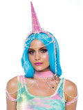 2 PC Unicorn Costume Kit, Includes Beaded Unicorn Headband and Matching Shoulder Harness