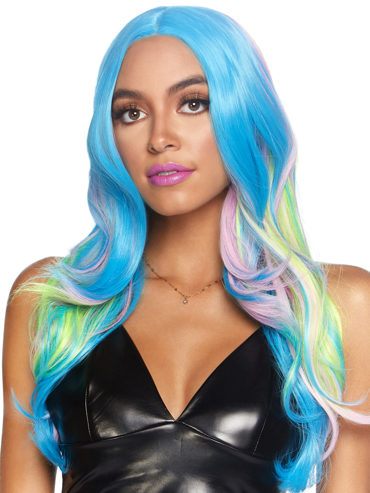 27"" Multicolor Long Wavy Wig