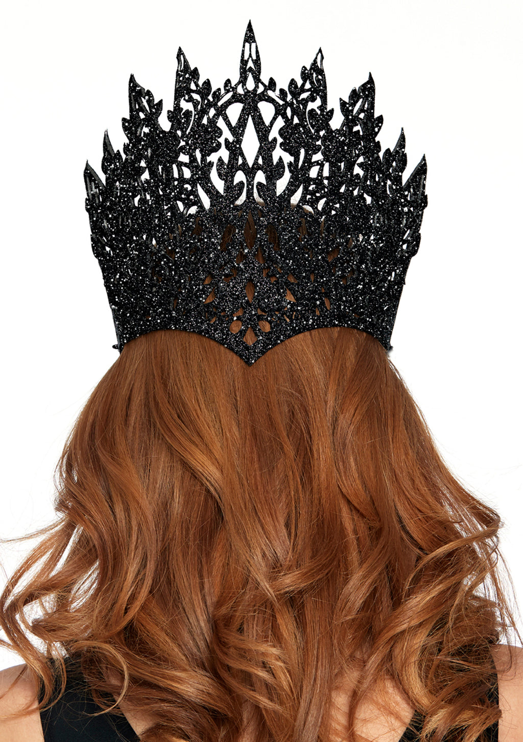 Glitter Die Cut Crown with Jewel Accent