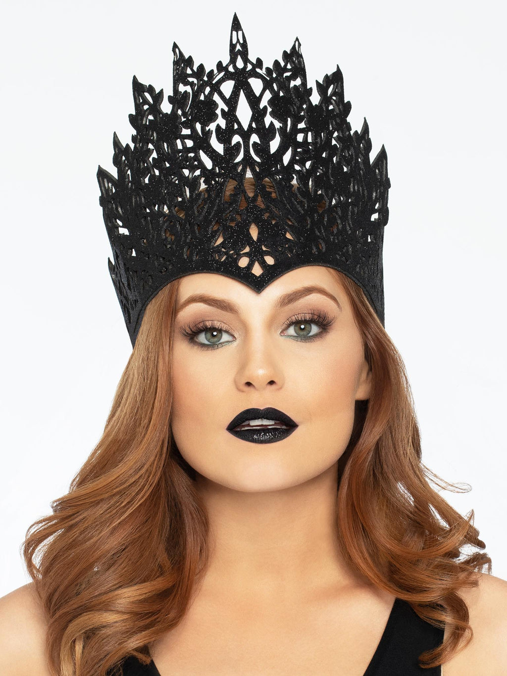 Glitter Die Cut Crown with Jewel Accent