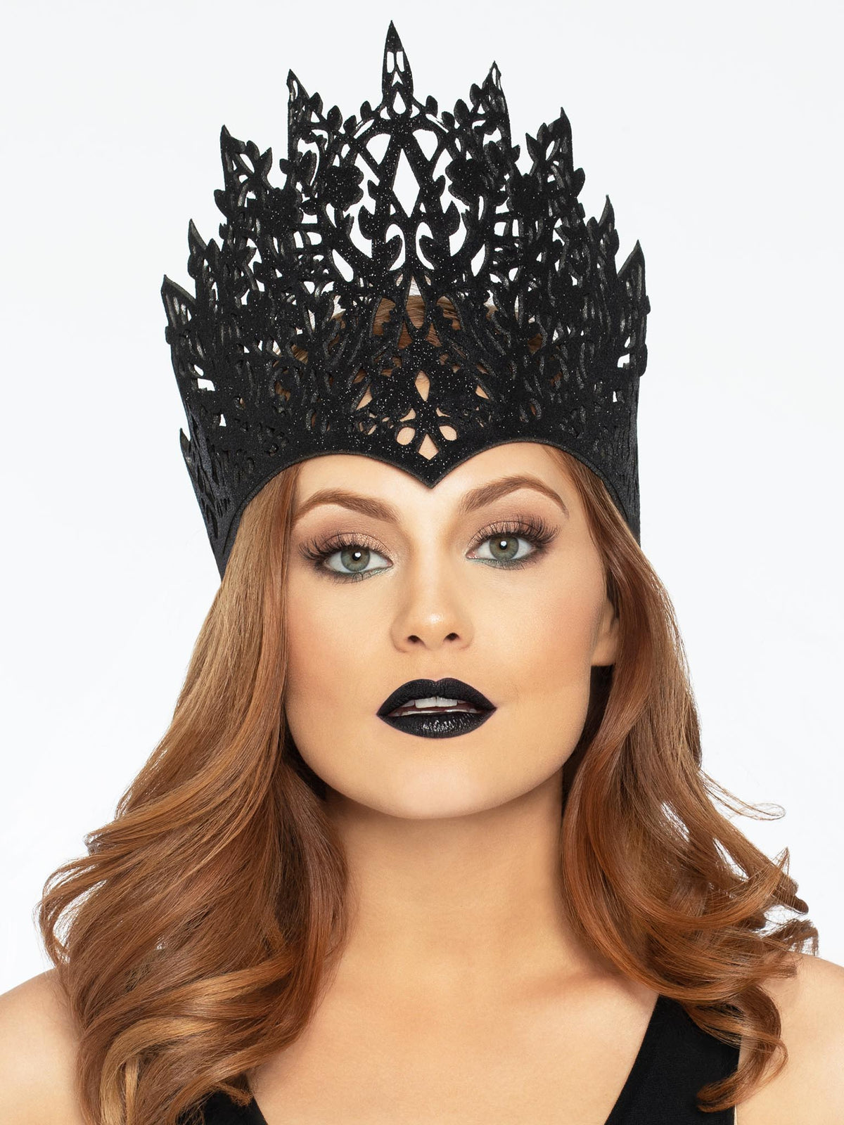 Glitter Die Cut Crown with Jewel Accent