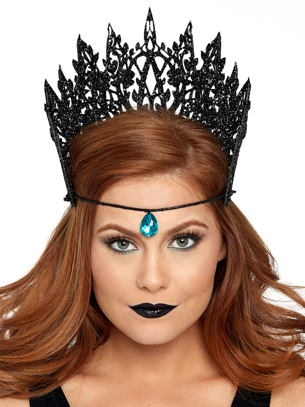Glitter Die Cut Crown with Jewel Accent
