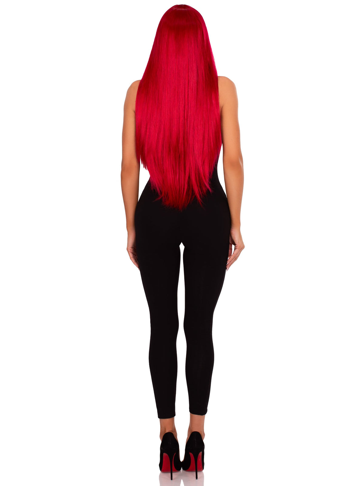 33"" Long Straight Center Part Wig