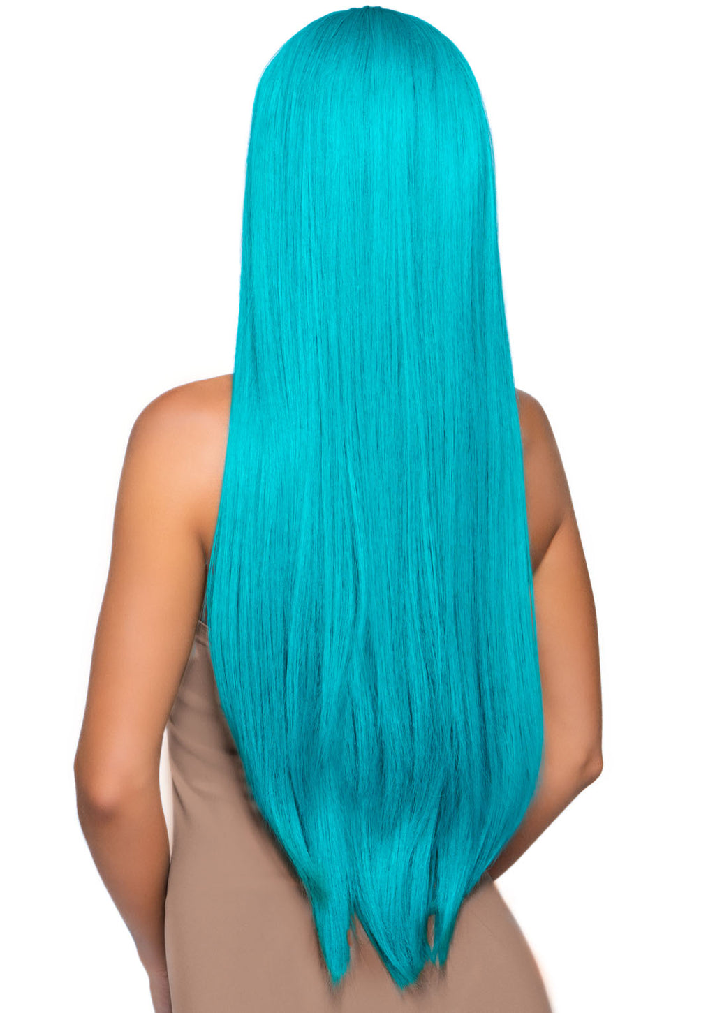 33"" Long Straight Center Part Wig