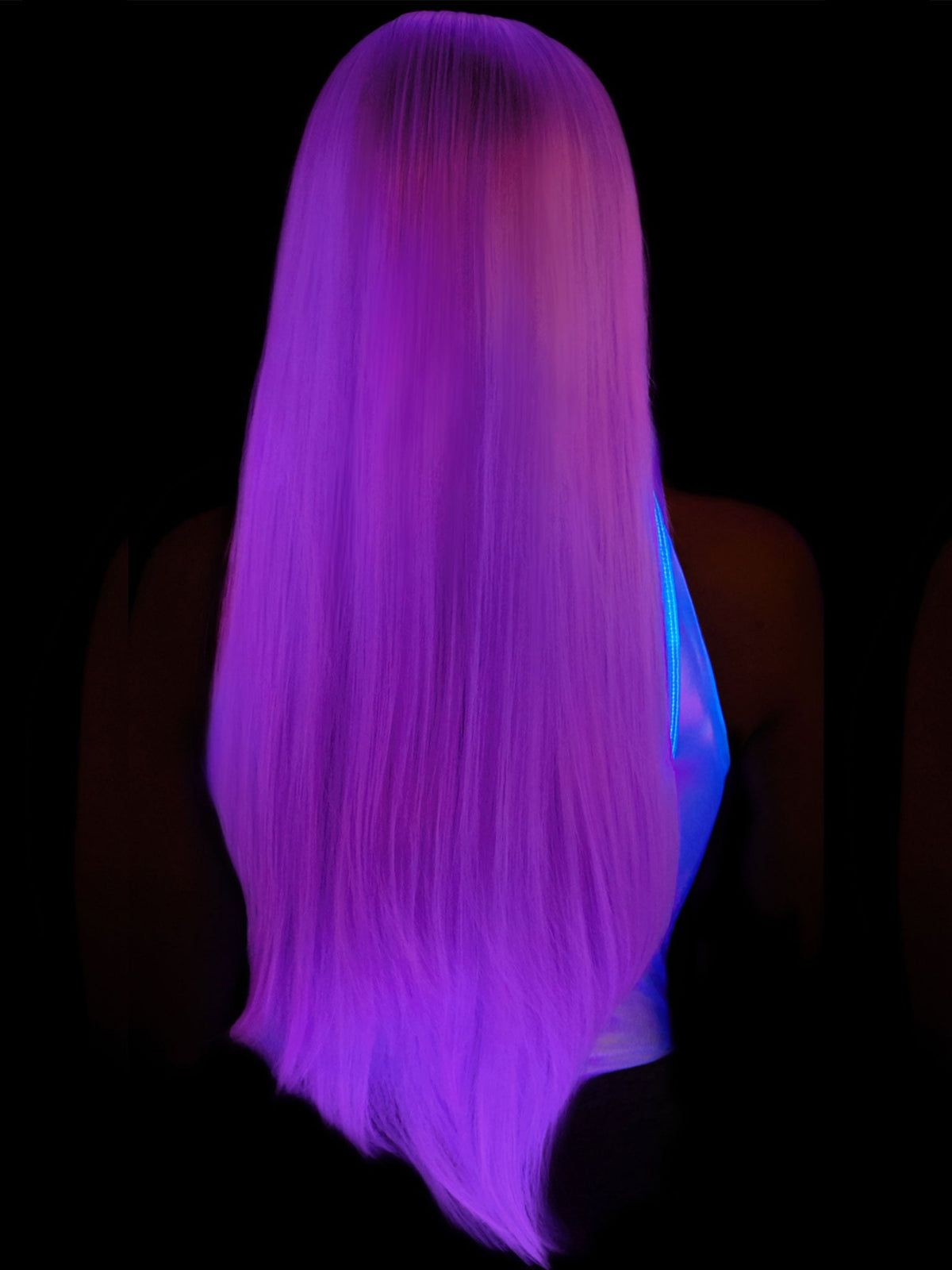 33"" Long Straight Center Part Wig