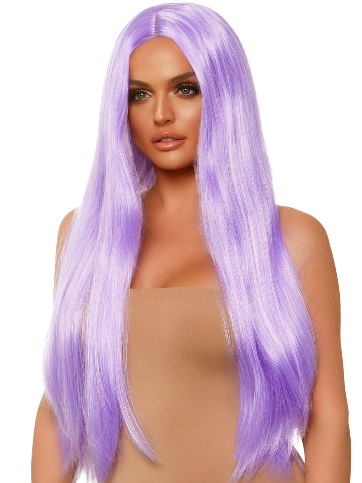 33"" Long Straight Center Part Wig