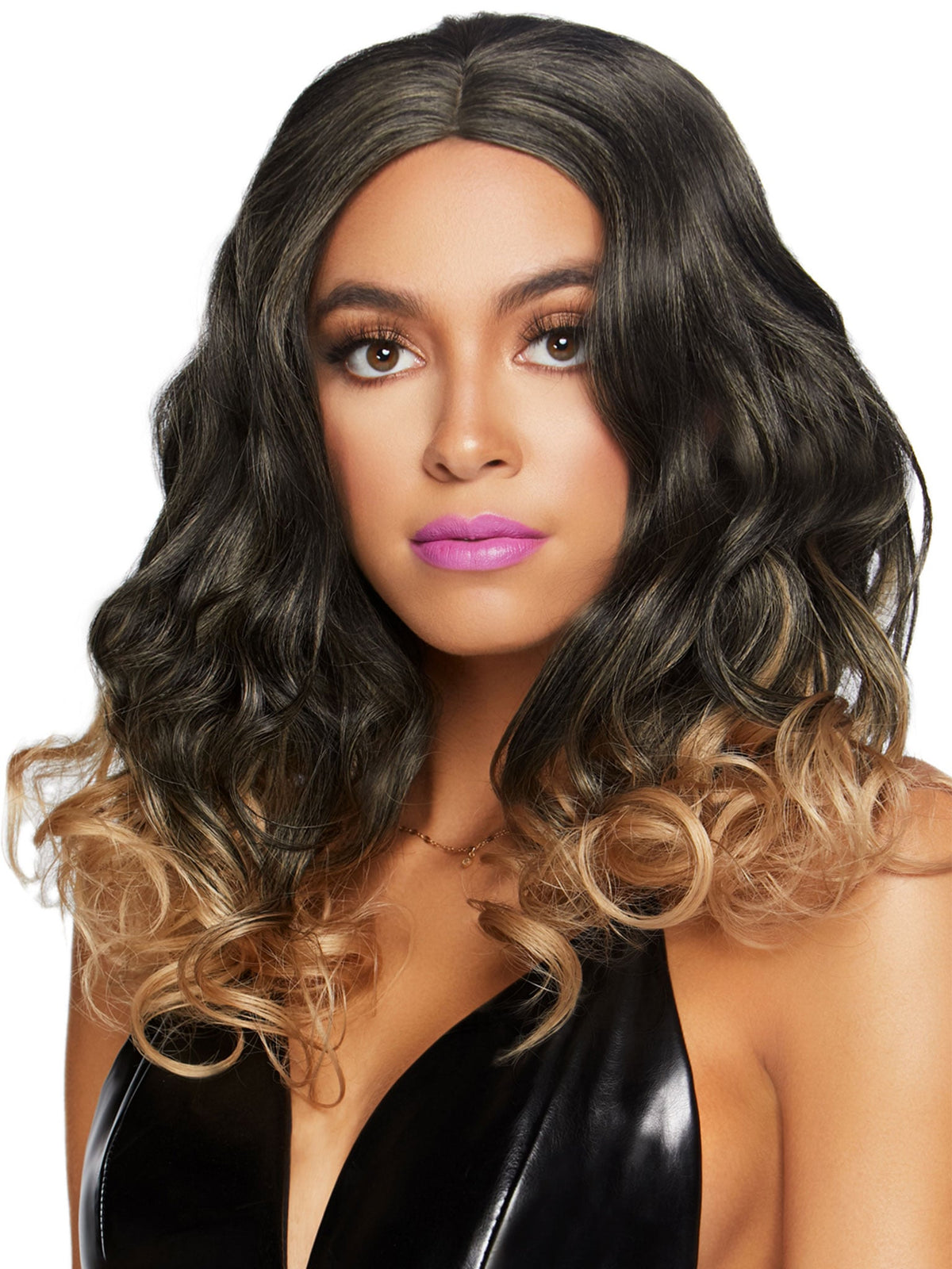 18"" Curly Ombre Long Bob Wig