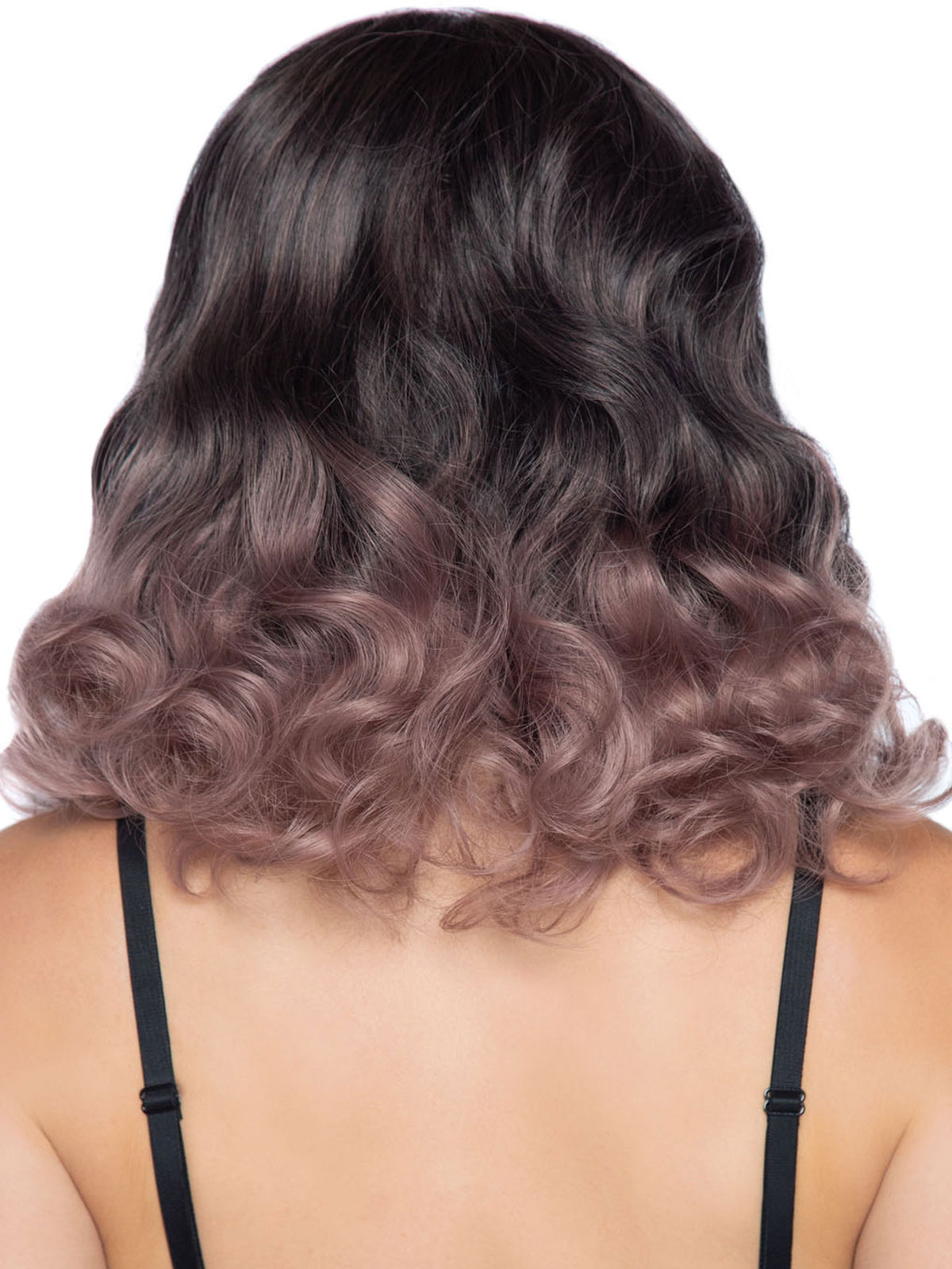 18"" Curly Ombre Long Bob Wig
