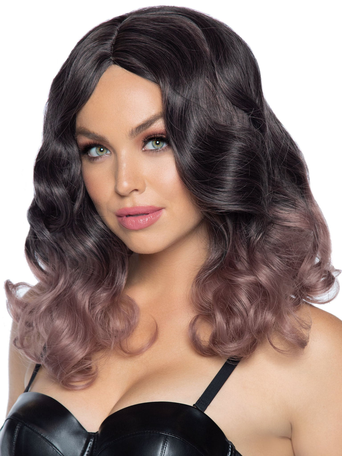 18"" Curly Ombre Long Bob Wig