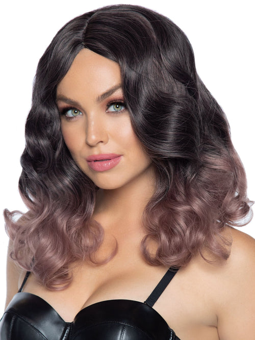 18"" Curly Ombre Long Bob Wig