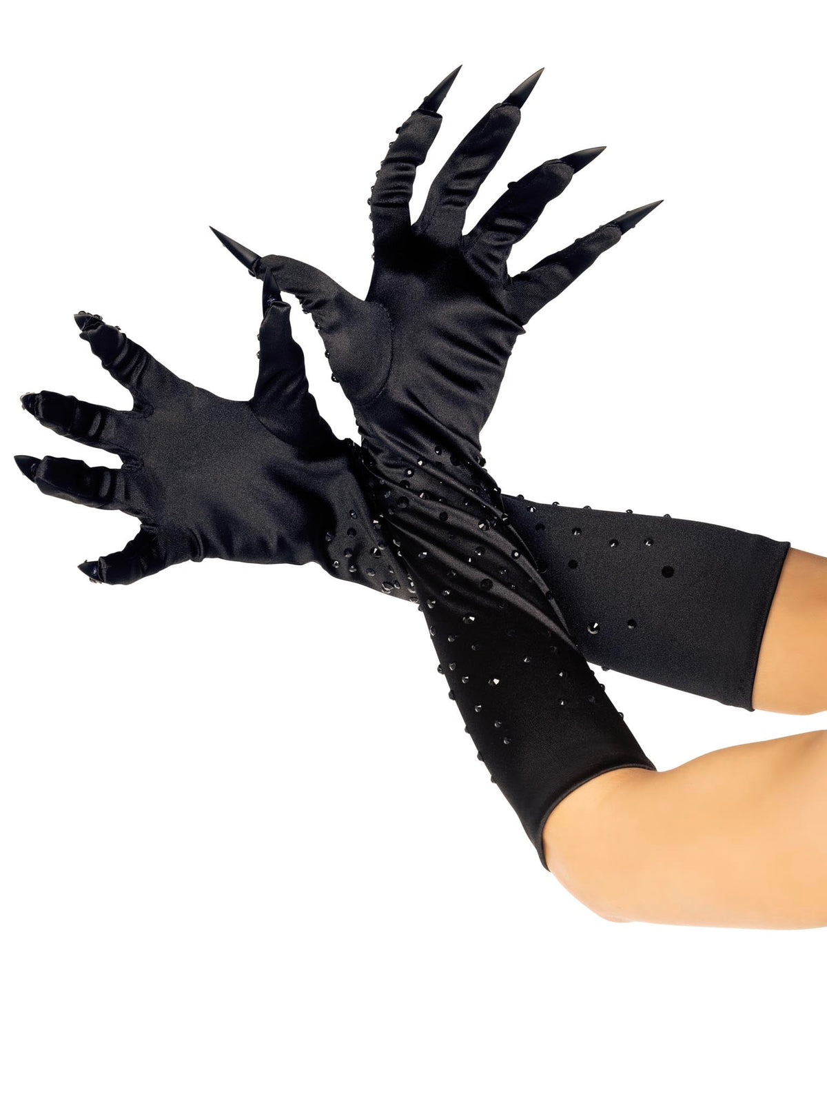 Rhinestone Claw Gloves