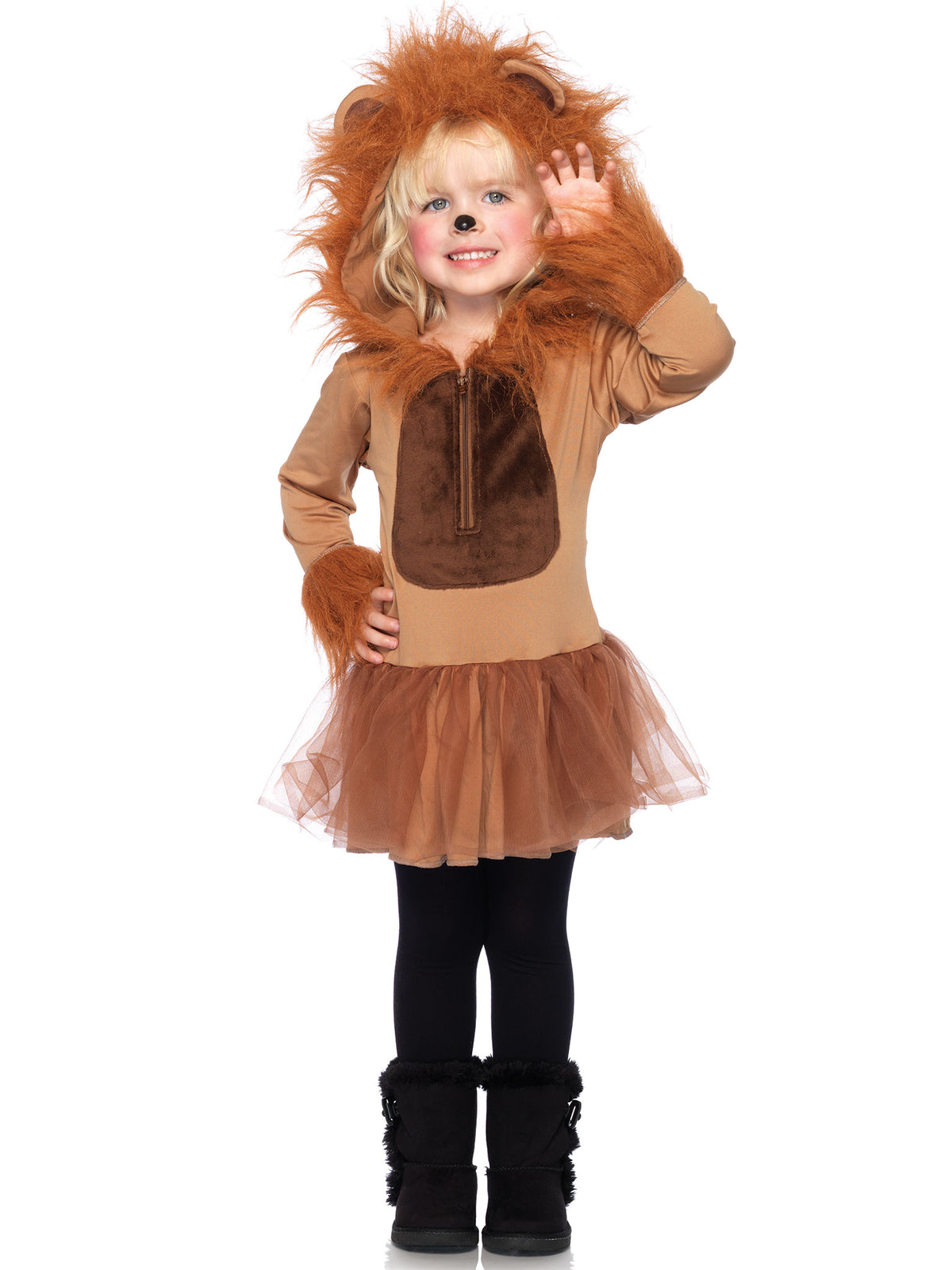 Girl’s 1 PC Cuddly Lion Costume