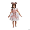 Youth Minnie Mouse Rose Gold Costume - 3T-4T