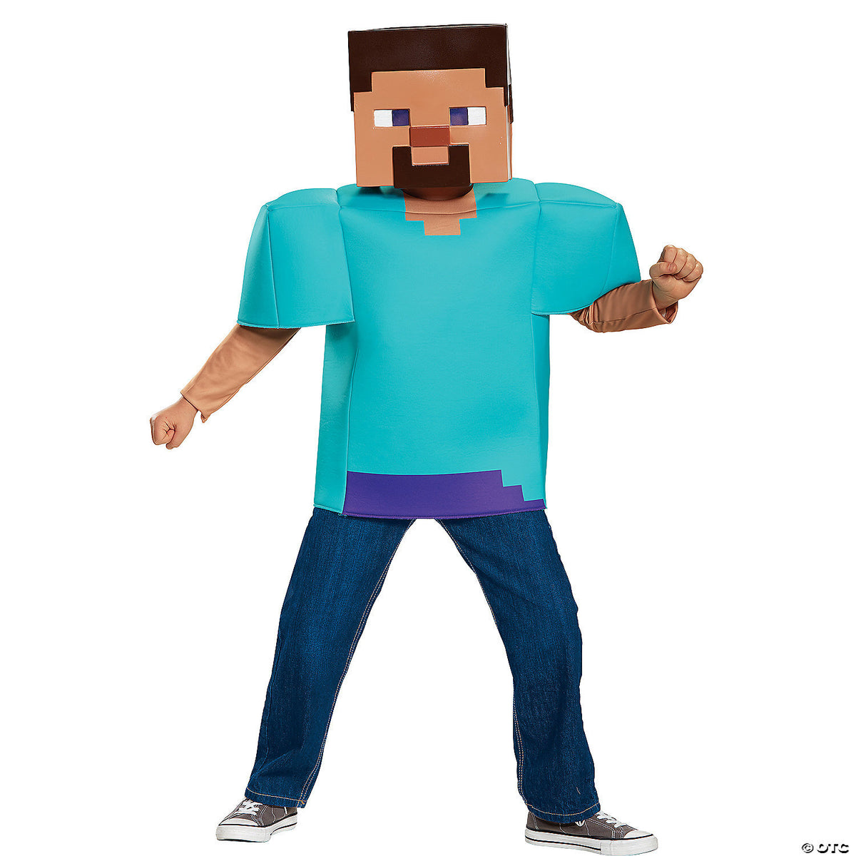 Minecraft Steve Classic Costume - Kids Small (4-6)