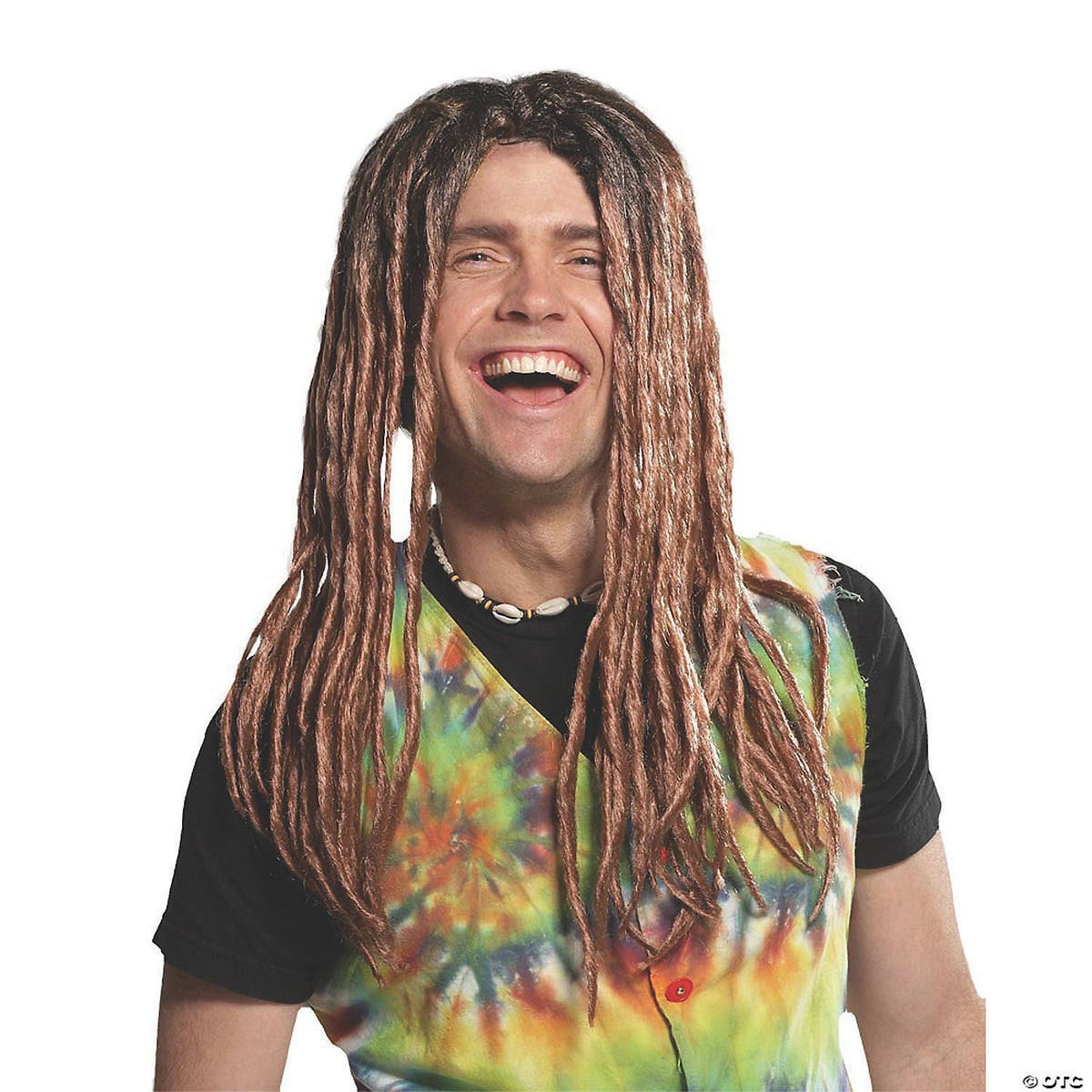 Adult Men's Blonde & Brown Dreadlock Wig